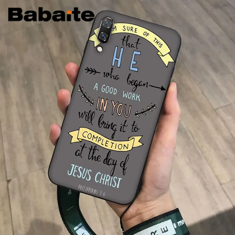 Чехол для телефона Babaite с текстом из Библии филиппинскими мотивами Иисусом