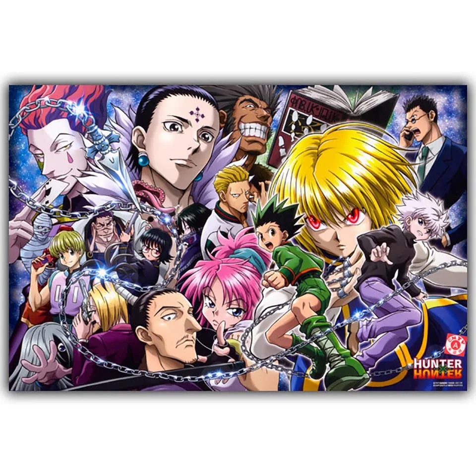 Камни в форме ромба дрель 5D Сделай Сам Алмазная анимации Hunter X живопись с