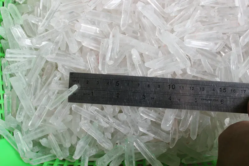 1 кг красивые прозрачные кварцевые хрустальные точки полированные из