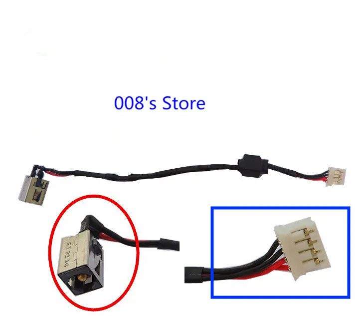 Новый ноутбук Мощность разъем кабель для ASUS K43 K53E K53U K53T X43U X43B K43T K43TA X53U 2 5 мм DC IN
