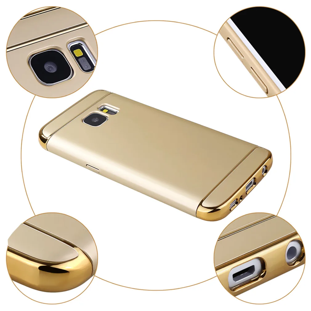 Letme Brand Case For Samsung Galaxy S7 edge S6 Full Protective Hard Plastic PC Phone Bag 3 in 1 Cover |