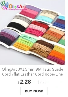 OlingArt 3*1,5 мм 9 м шнур из искусственной замши/плоский кожаный шнур веревка/линия аксессуаров серьги браслет колье ожерелье Изготовление ювелирных изделий