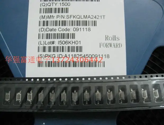 50pcs Taiwan production 3*6*4.3 tact switch micro button reset | Обустройство дома