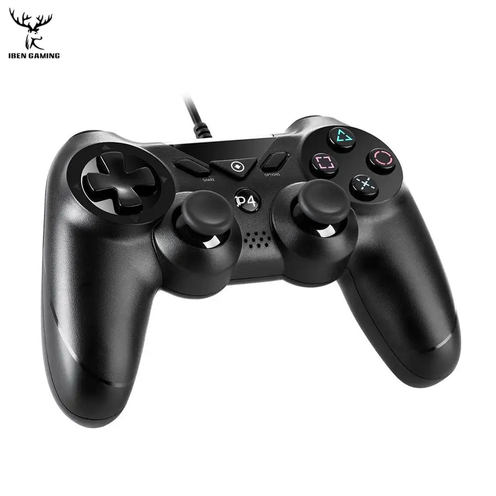 IBen USB проводной игровой контроллер геймпад джойстик для Playstation 4/PS3/PC PS4 двойная