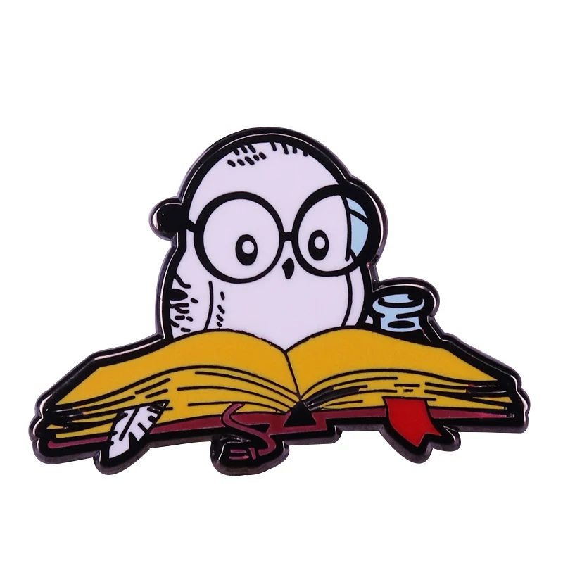 Заколка Hedwig с изображением снежной совы подарок для фаната на день рождения