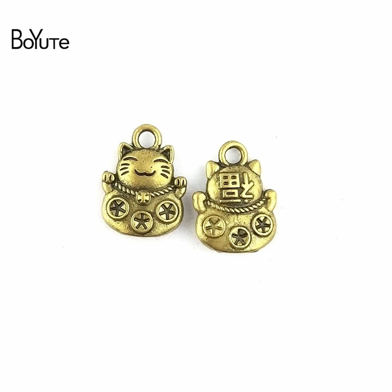 BoYuTe (100 шт./лот) 12*15 мм античный бронзовый сплав цинка Подвески Mammon Diy Ювелирные