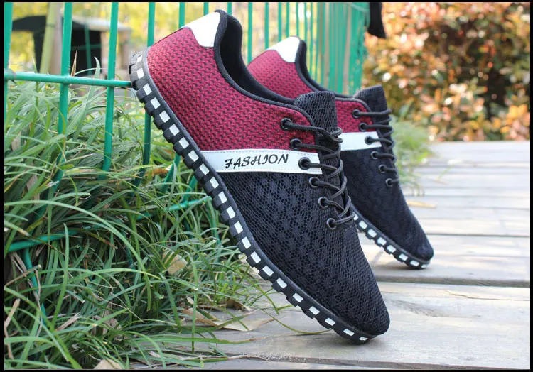 Sycatree Male Leather Casual Shoes for Men Canvas Shoes Outdoor Sneakers Air Mesh Flats Breathable Brand Shoes Plus Size 46