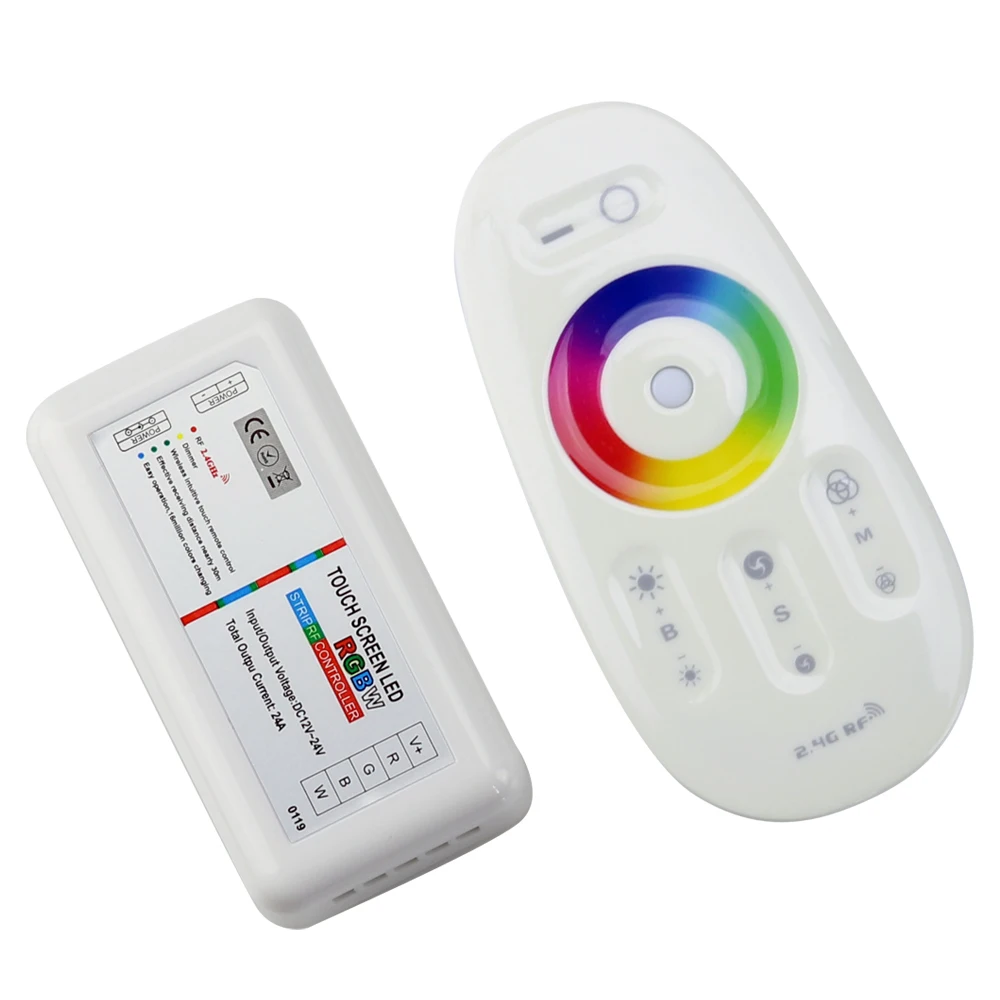 DC12V-24V 24A RGBW контроллер сенсорный экран 2 4G RF беспроводной пульт дистанционного