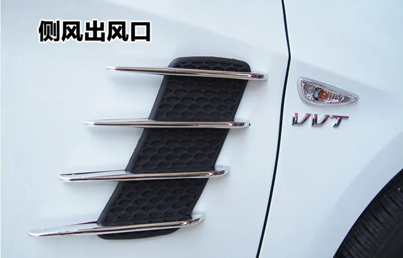 2 шт. автомобильный Стайлинг автомобиля акула жабры капот боковой поток двери