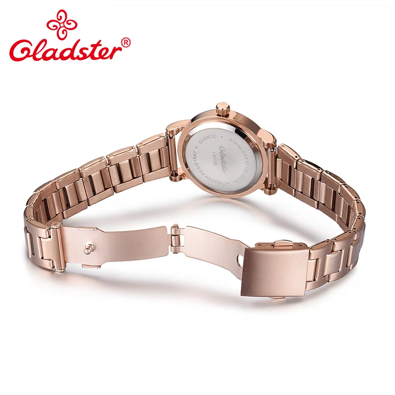 Женские Аналоговые кварцевые часы Gladster роскошные брендовые Изысканные цвета