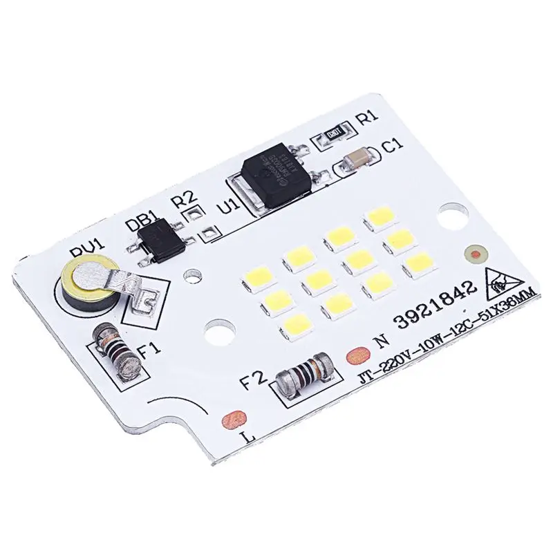CLAITE 1 шт. 5 шт. 10 шт. 10 Вт светодиодный SMD2835 чип лампы Интегрированный Смарт IC драйвер бесплатно для прожектор светильник AC220V Дисплей сцены