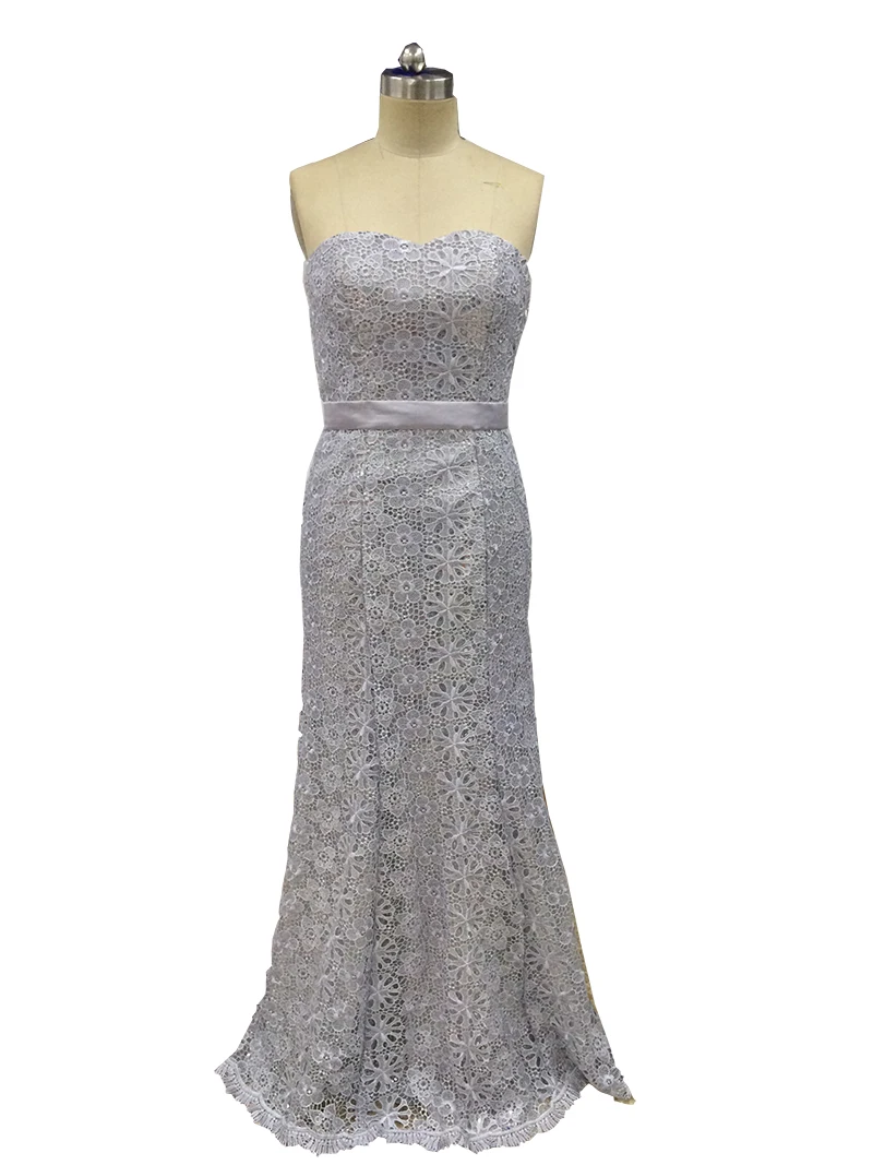 

Платье вечернее кружевное с юбкой-годе