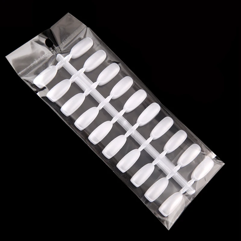 

New Nail Tips 50 pcs Clear Matte French Full Cover Nail Display Stand Nail Polish Organizer Faux Ongles Practice Beauty Products