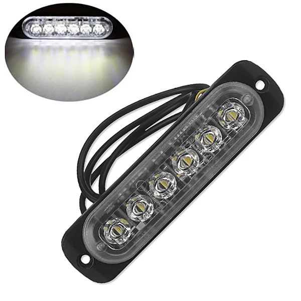 12V-24V 6LED аварийный светильник Предупреждение ющий стробоскоп для автомобиля |