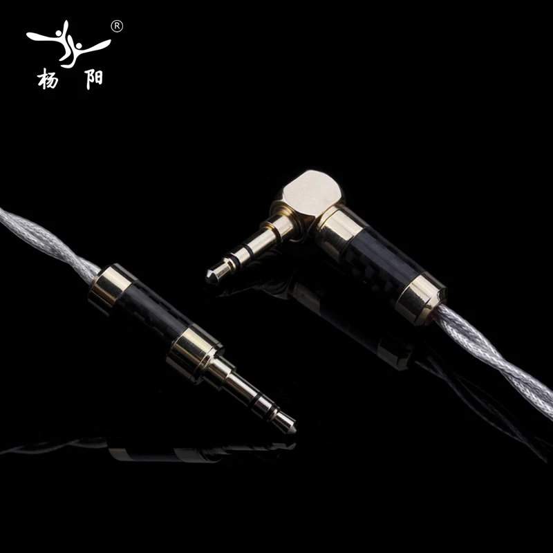 Кабель YYAUDIO Hifi 3 5 мм на 2 RCA чистое серебро основной сердечник с серебряным