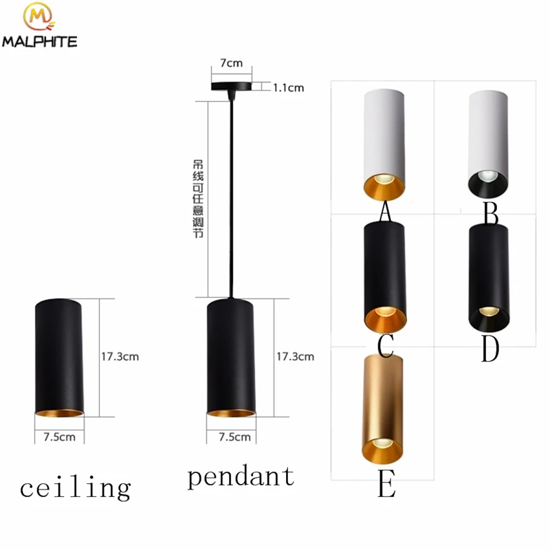

Modern LED Pendant Lights Round Suction Top Hanging Barrel Light Living Room Bedroom Corridor Pendant Lamp Lighting Fixtures