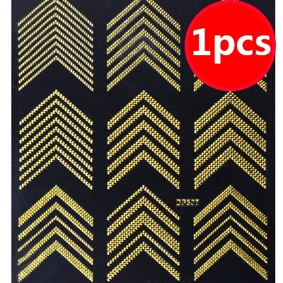 1pcs style 7 Putimi 3D стикер для ногтей, художественная водная наклейка, украшение для дизайна ногтей, металлический декор для ногтей, фольга, сделай сам, золотой металлик, дизайн для маникюра - Цвет: 1pcs style 7