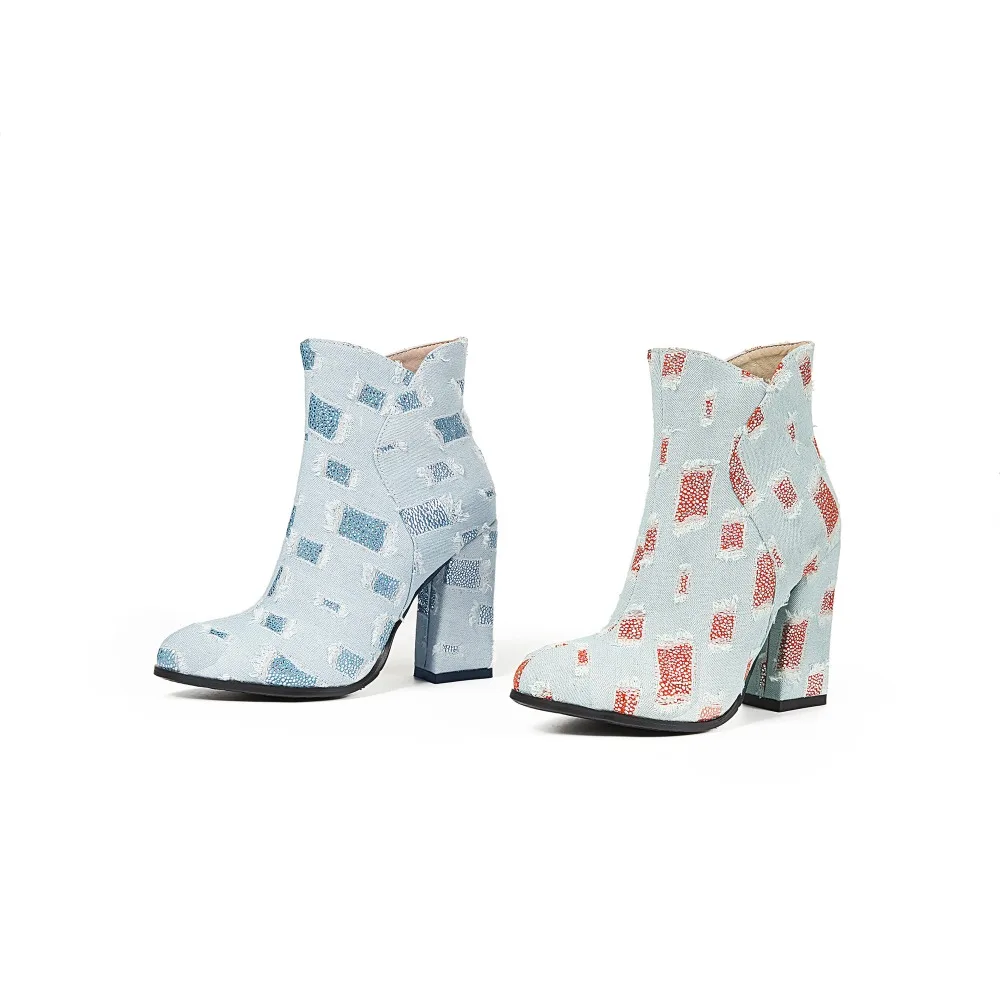 Арден фуртадо 2018 весна осень на не сужающемся книзу массивном каблуке Обувь