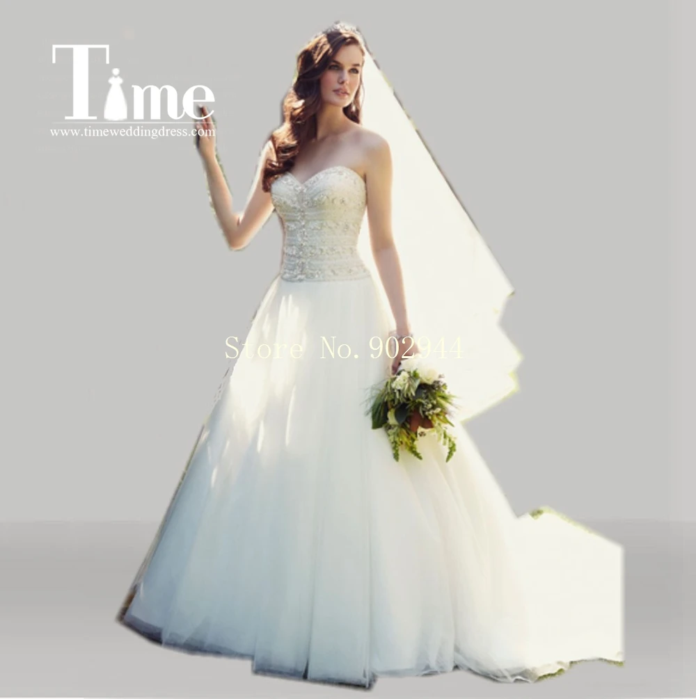glaring 2015 Wedding Dresses sweetheart ball gowns beaded crystal vestido de noiva bridal Gowns ruched court train lace up back | Свадьбы и