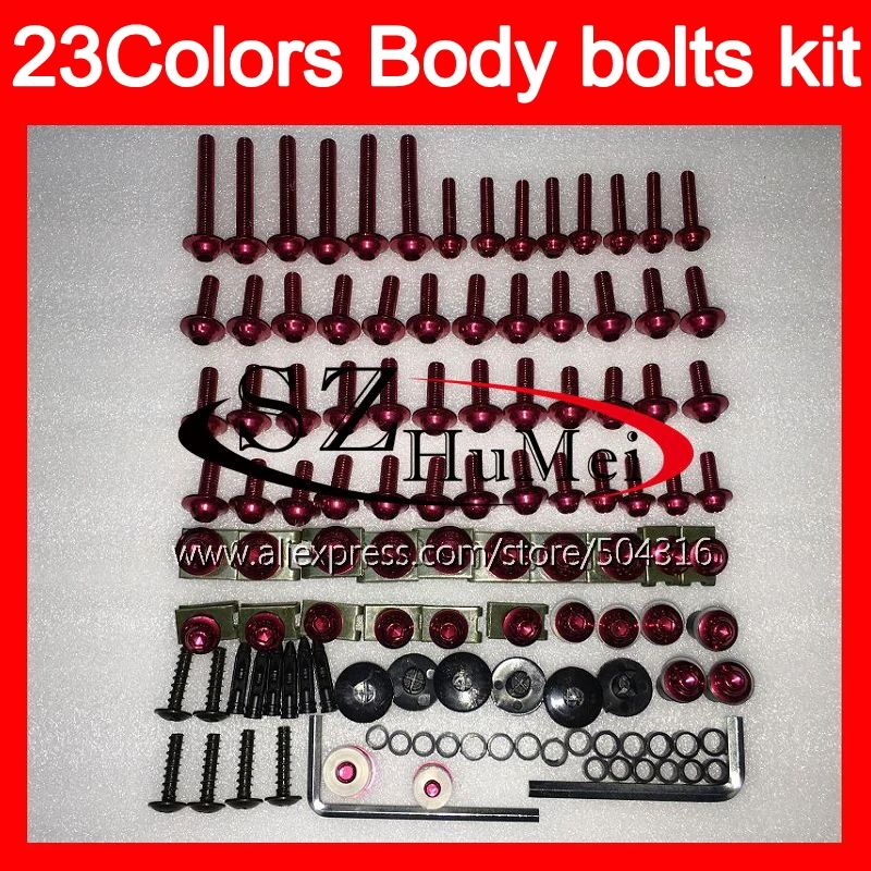 

Fairing bolts full screw kit For SUZUKI RGV250 VJ21 VJ23 RGV 250 88 89 90 97 98 1988 1989 1997 1998 Windscreen bolt screws Nuts