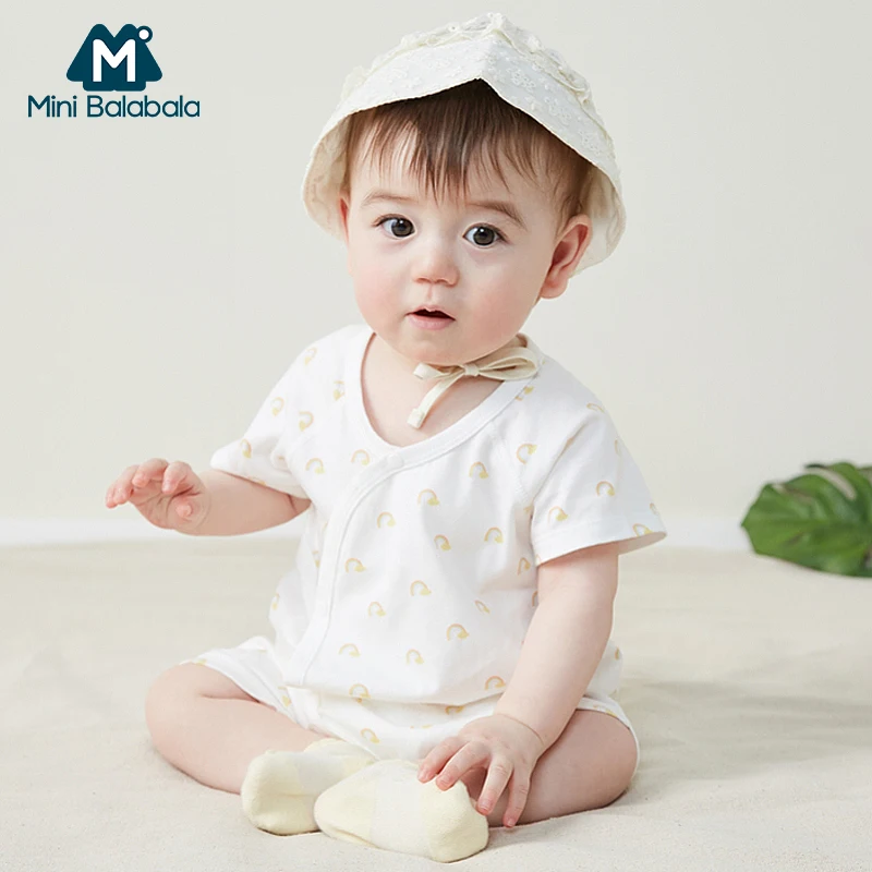 Мини комбинезон balabalaBaby Летний для новорожденных одежда маленьких девочек и