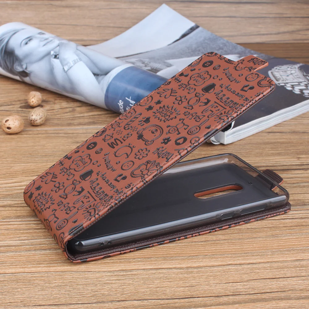 Кожаный флип чехол кошелек для Nokia 3 5 6 высокое качество книжка подставка слот