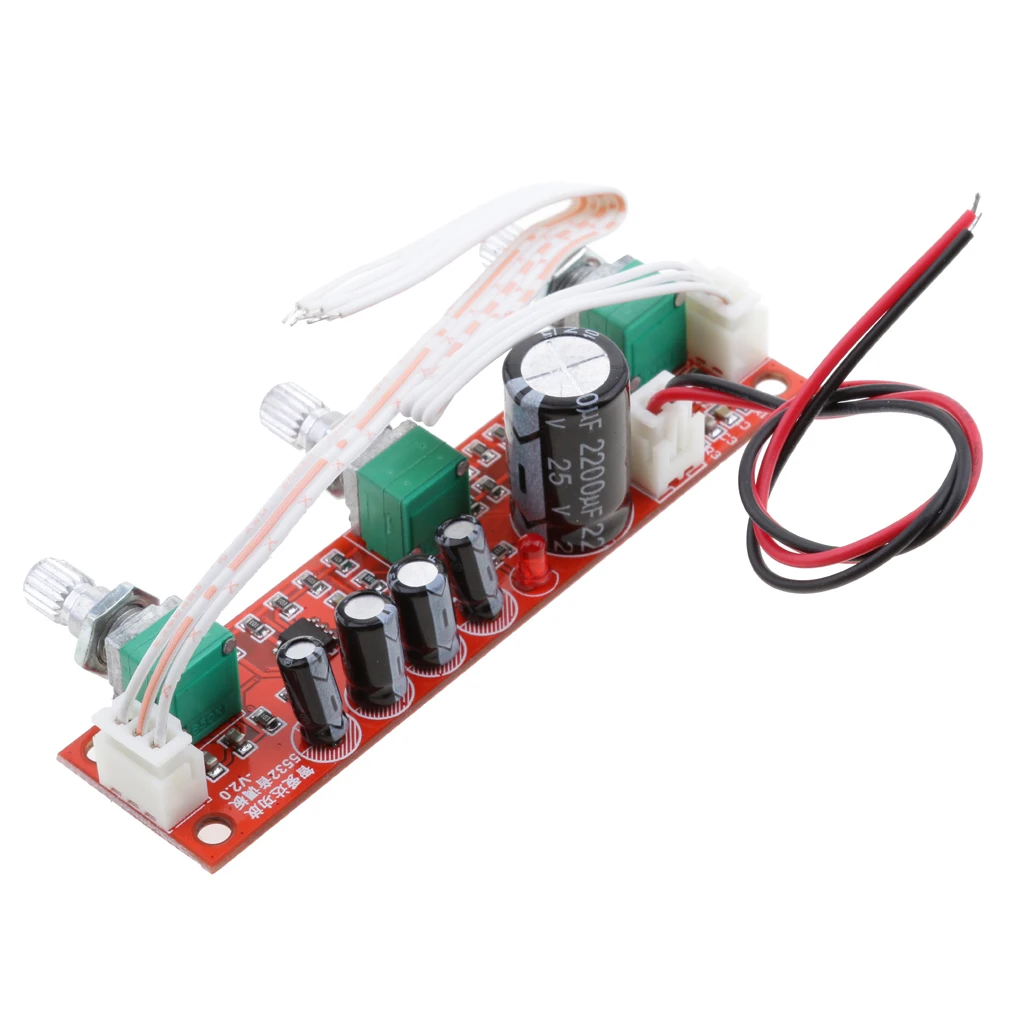 NE5532 Preamplifie пассивная тональная плата регулятор громкости басов 2 канала принимает передний чип NE5532 для лучшей производительности