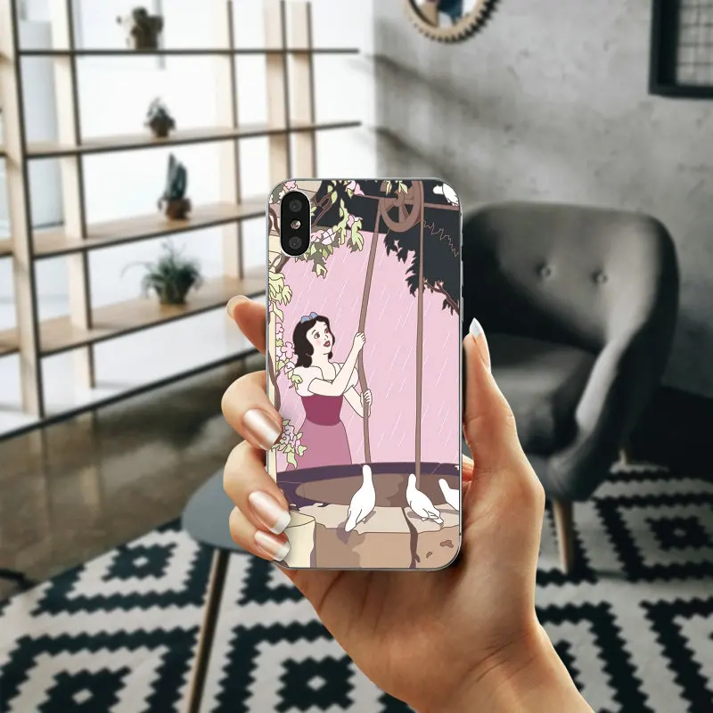 Мягкий ТПУ Аксессуары для мобильных телефонов Чехол iPhone 8 7 6 S Plus X XR XS Max 5 5S SE 5C 4S 4