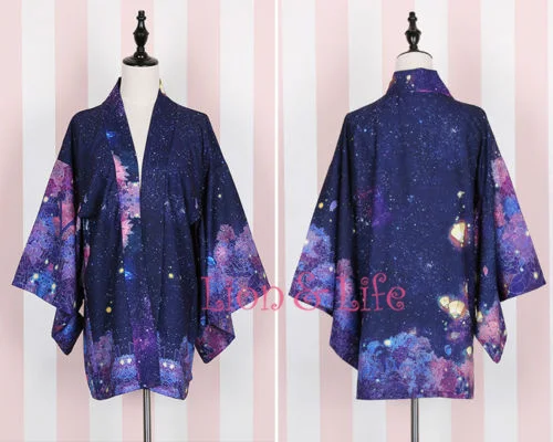 Женская японская юката Haori пояс для кимоно юбка комплект Гортензия Floal пальто