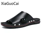 Мужские летние сандалии без застежки, цвет в ассортименте