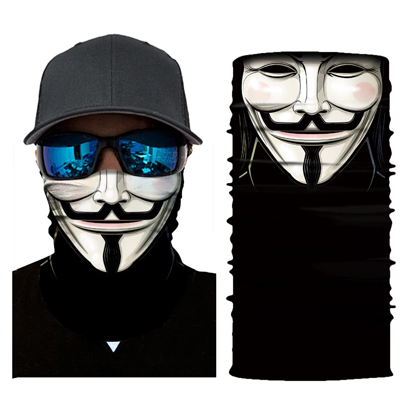 Мотоциклетная маска Защита для лица унисекс Байкерская Балаклава с черепом