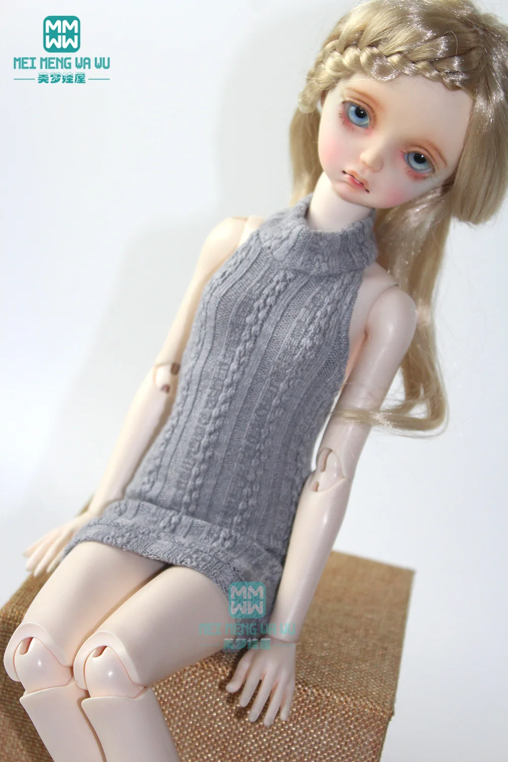 Аксессуары для куклы 43 см 1/4 BJD модный свитер с лямкой на шее длинные носки|Куклы| |