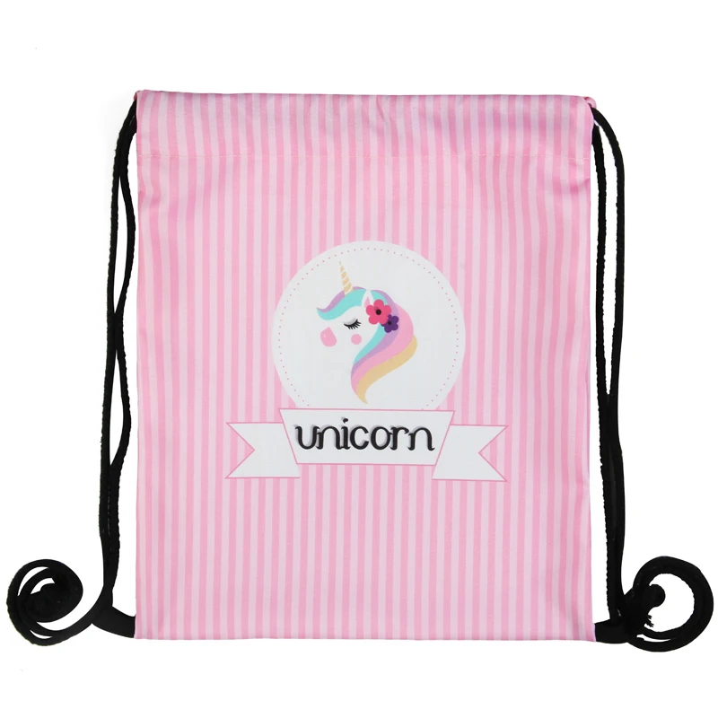 Jom Tokoy модная сумка на шнурке с принтом единорога Mochila Feminina рюкзак на шнурке Женский Повседневный Рюкзак для девочек 29037