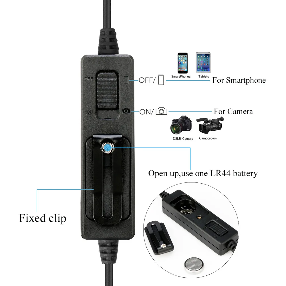 Микрофон Saramonic 20 футов петличный микрофон для iPhone 8 8x iPad Sony DV видеокамер Canon Nikon