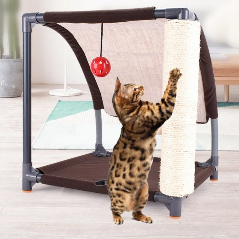 2018 cat scratch Совет Мебель склон сизаль восхождение Рамки многослойная Кот висит
