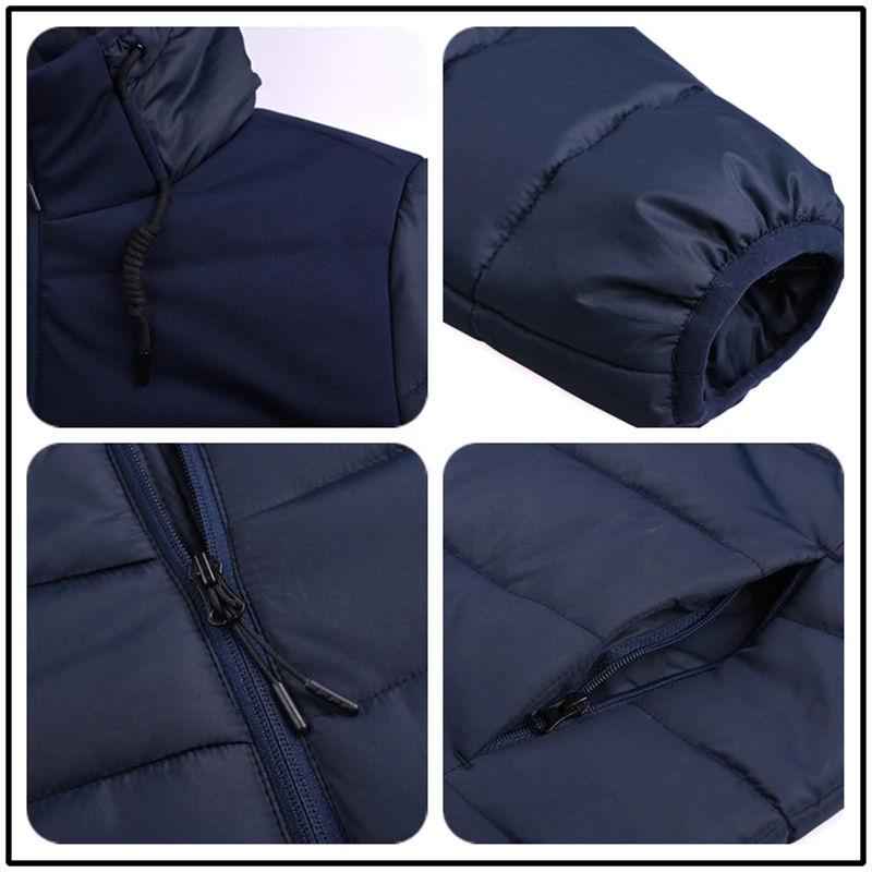 2019 Мужская куртка пальто ветрозащитная осенне зимняя пушистая с капюшоном