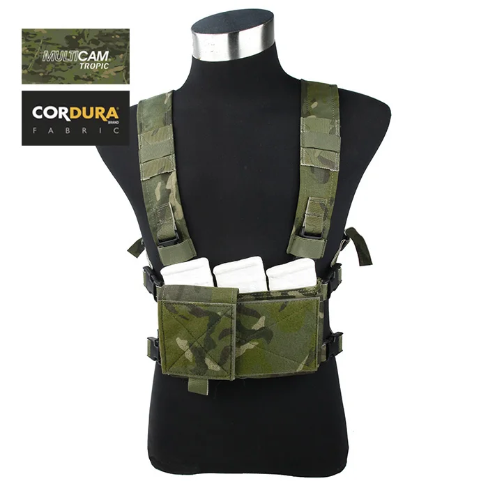 TMC Cordura Multicam тропическая тактическая Боевая модульная микронагрудная установка