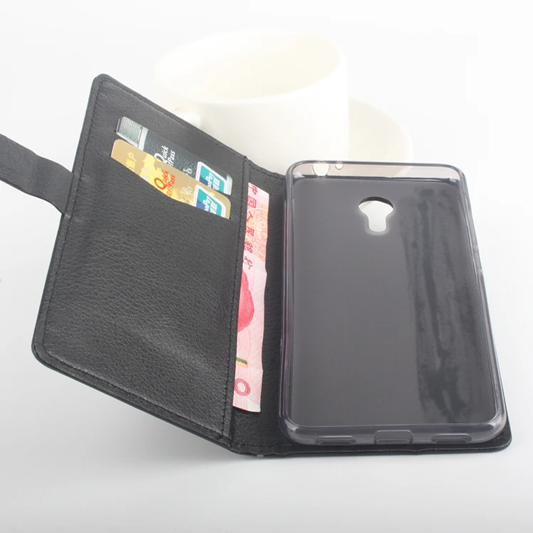 Для Meilan Note 3 чехол для телефона Фолио Флип чистый цвет Личи шаблон PU кожаный