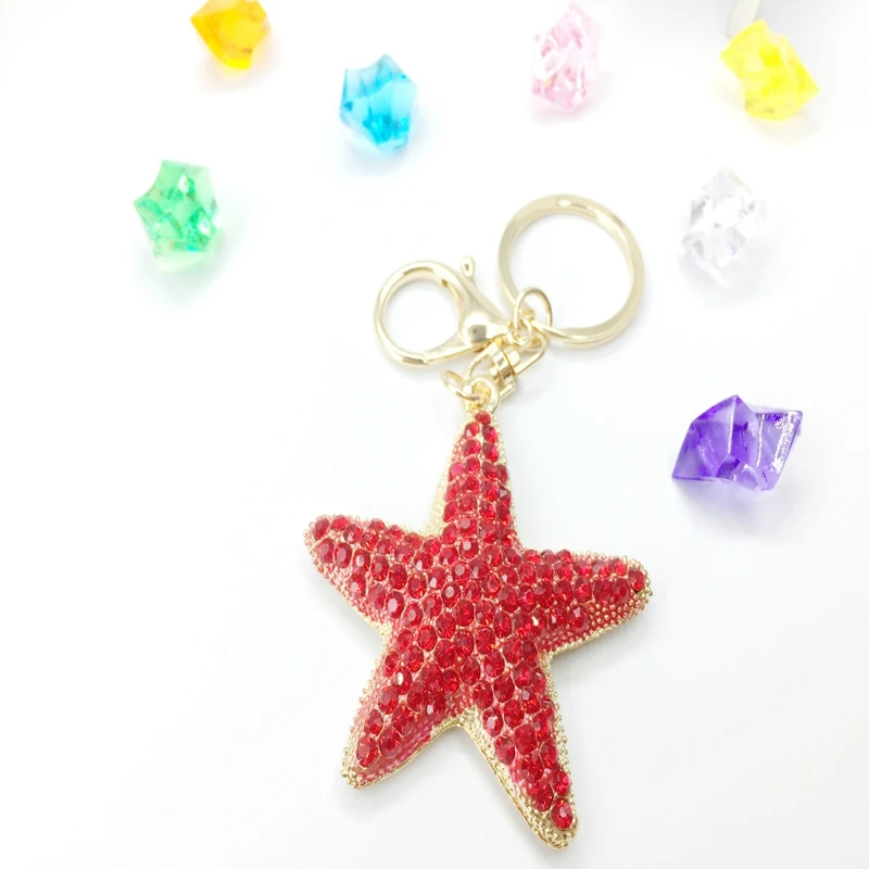 Новые модные уникальные креативные брелки с подвеской в виде морской звезды со