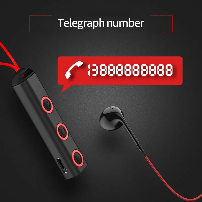 BT-313 беспроводные Bluetooth наушники спортивные наушники громкой связи Bluetooth 4,1 наушники бас гарнитуры с микрофоном для iphone huawei