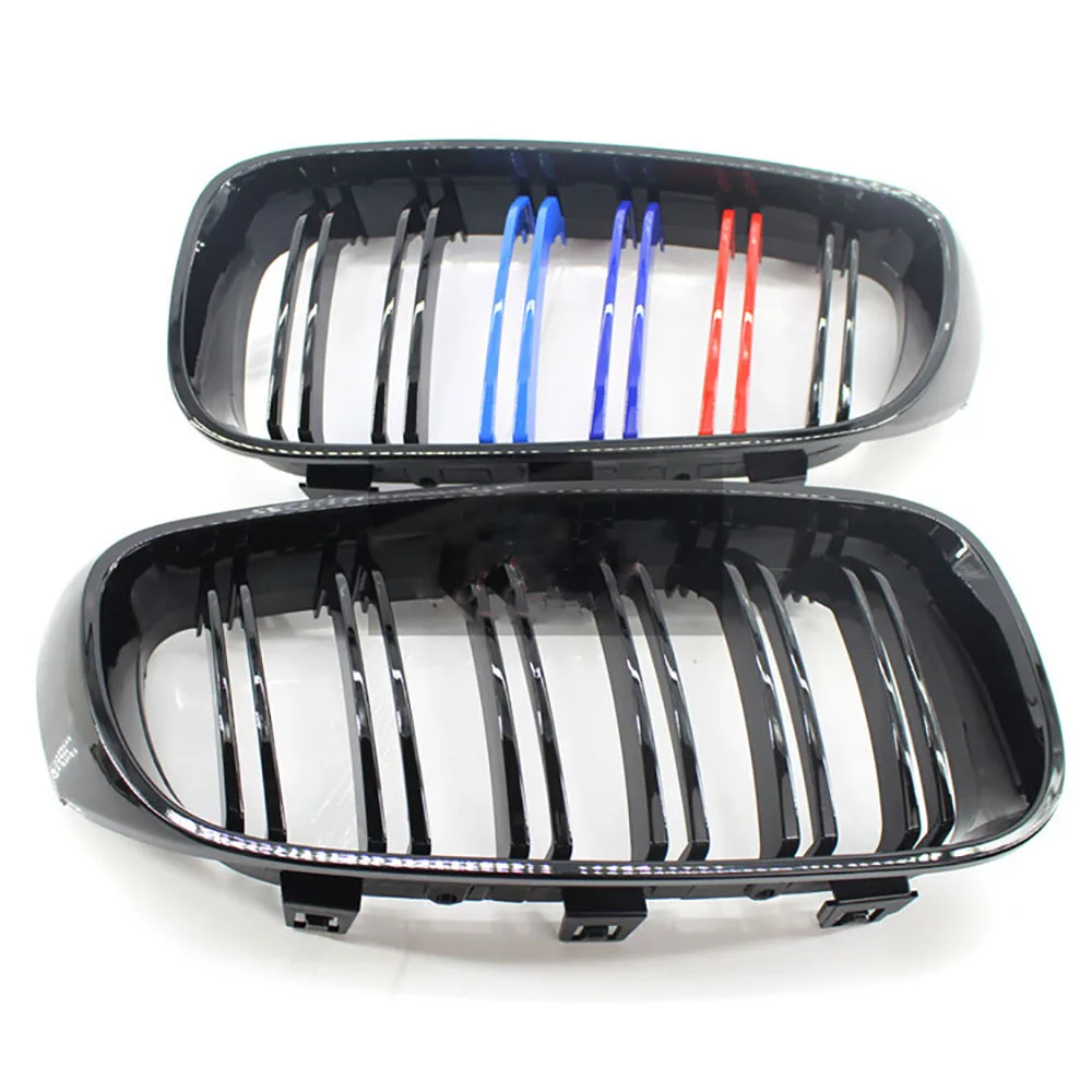 

2 Pcs Car Front Hood Kidney Grille Grill for BMW 3 Series GT F34 328i 335i 2014 2015 2016 2017 Auto Bonnet Grill Free Shipping