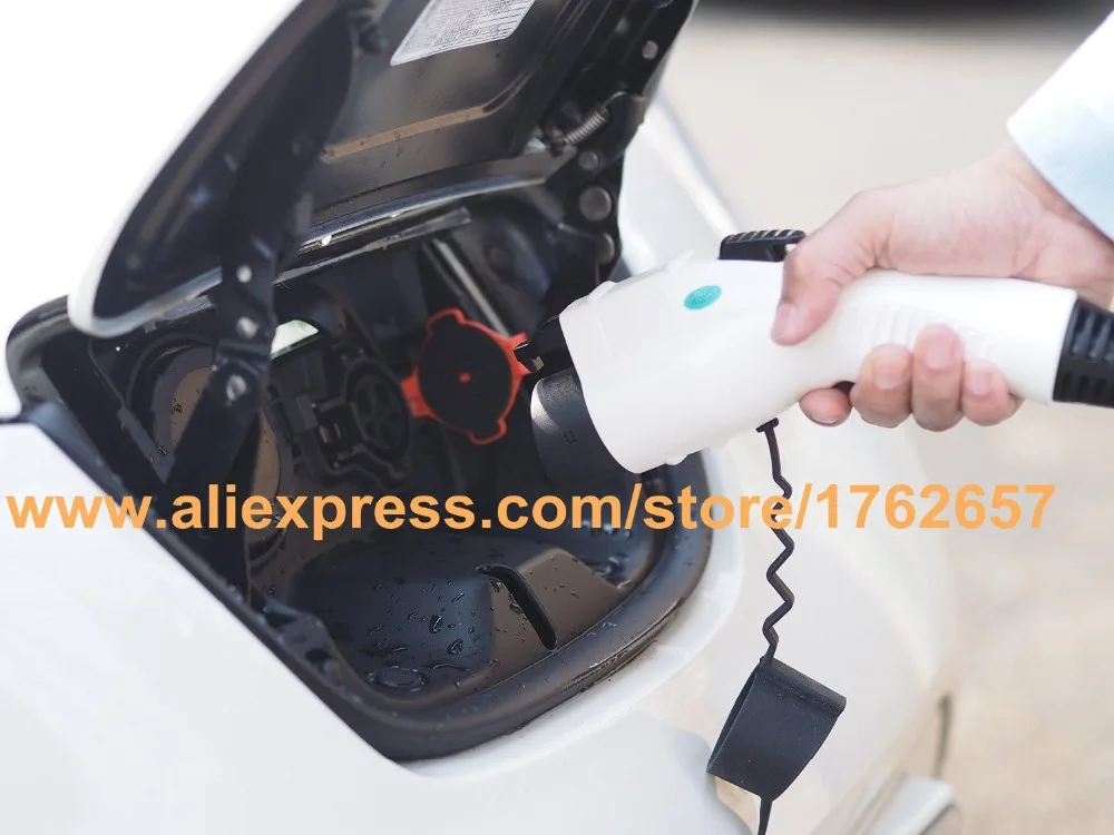 Автомобильное зарядное устройство для электромобилей 32A 5 м SAE J1772 к IEC 62196 2 Тип 1