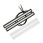 Супер яркие автомобисветодиодный светодиодные дневные ходовые огни 2 шт.компл. HAUSNN DRL 17 см COB дневные ходовые огни внешние водонепроницаемые противотуманные фары 12 в DC