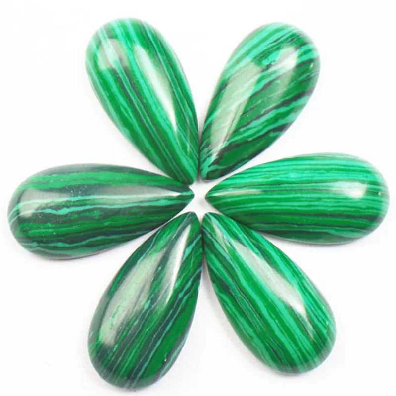 (10 шт./лот) оптовая продажа высокого качества Малахитовый Овальный Кабошон для
