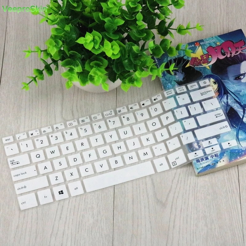 white Для Asus Vivobook S406 S406U S406U-ABM UX461 14 дюймов чехол для клавиатуры ноутбука протектор - Цвет: white