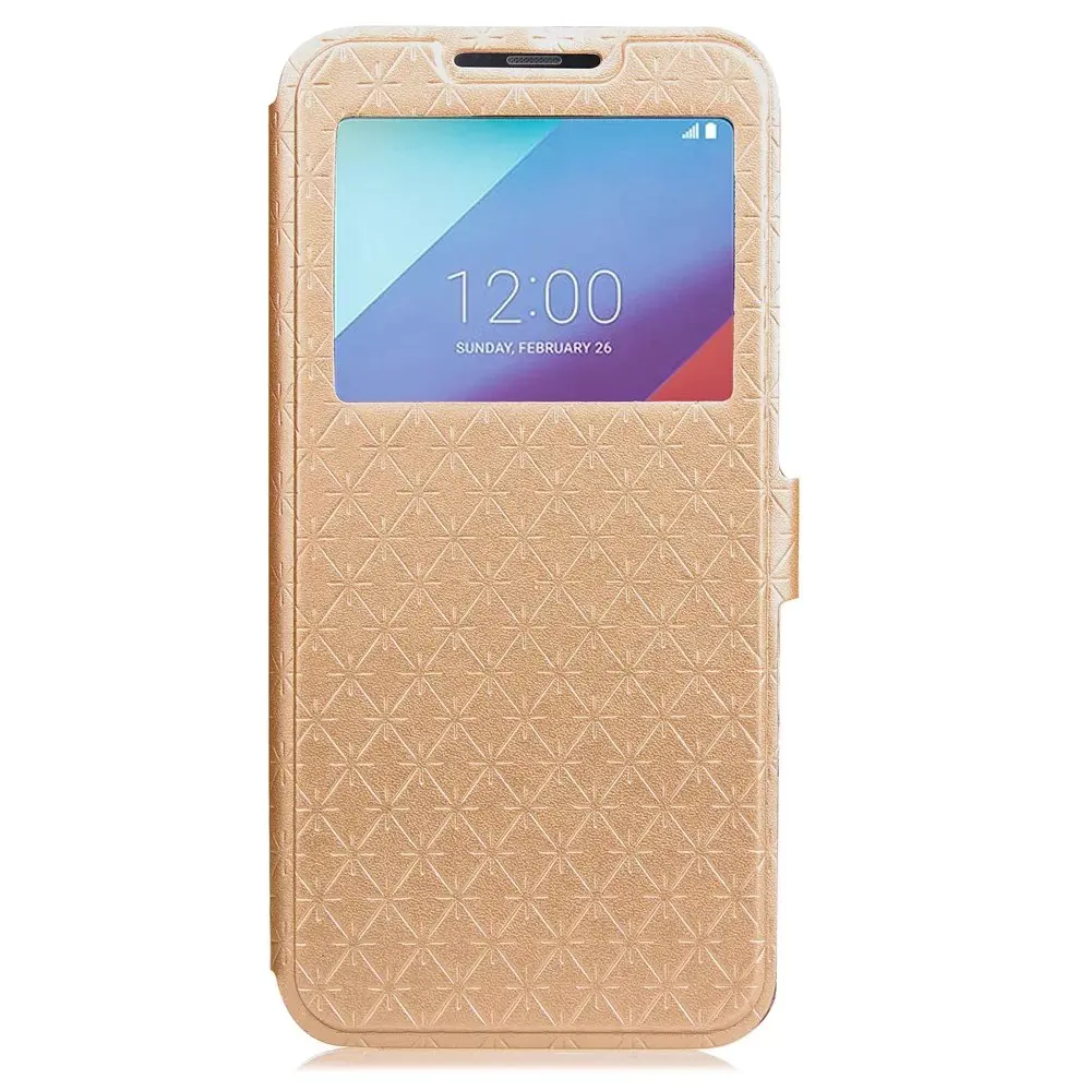 Для LG G6 Посмотреть Окно Кожа Флип Case Коке силиконовый чехол Soft Phone lg g6 g 6 Covers| |
