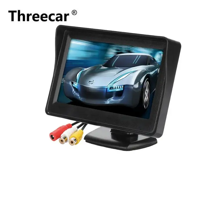 monitor only 800*480 HD автомобильный монитор 4," TFT lcd Автомобильный дисплей монитор для парковки заднего вида с камерой заднего вида монитор NTSC PAL - Цвет: monitor only