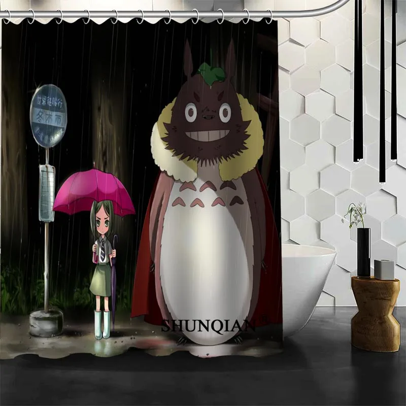 Лучшая Красивая занавеска для душа My Neighbor Totoro ванной водонепроницаемая из ткани