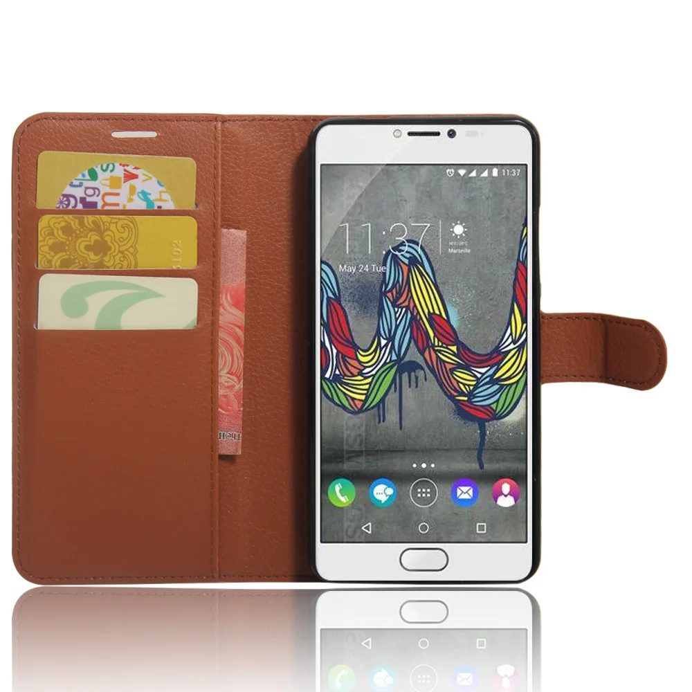 Флип кошелек в стиле книги для Wiko U Feel Fab кожаный чехол подставка полная защита