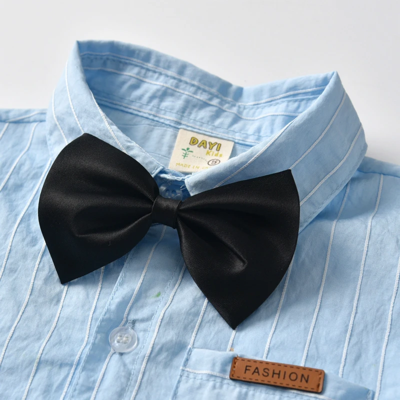 2019 Summer New Baby Set Short Sleeve T- Shirt With Shorts 2 Piece School Clothes Gentleman Outfit Sets |